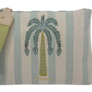 NEW Spartina 449 Carina Wristlet Sea Foam Palm NWT